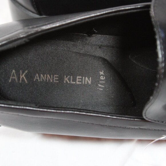 Anne Klein AKqamari Black Wedge Loafer's Slip-On Shoes Size 9 NWOB - Picture 6 of 11
